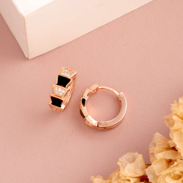 Serpenti Earrings (Rose Gold)