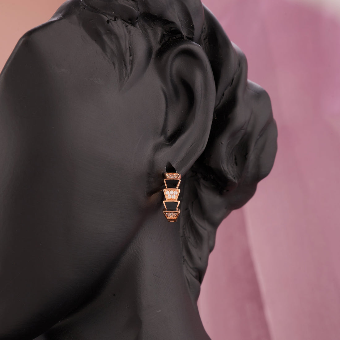 Serpenti Earrings (Rose Gold)