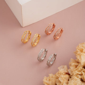 Braided 3 Pack Earrings (Multicolor)