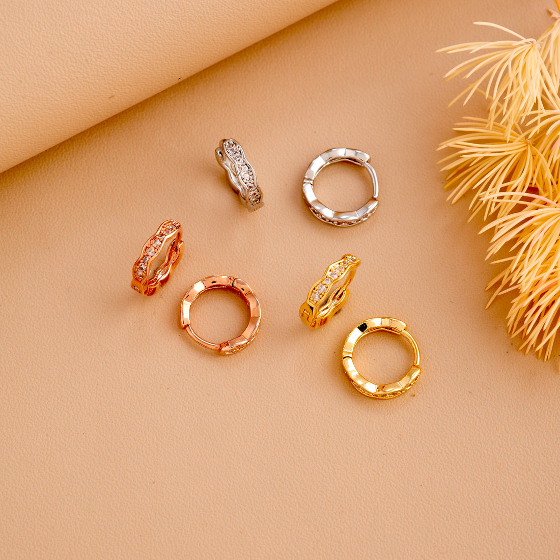 Braided 3 Pack Earrings (Multicolor)