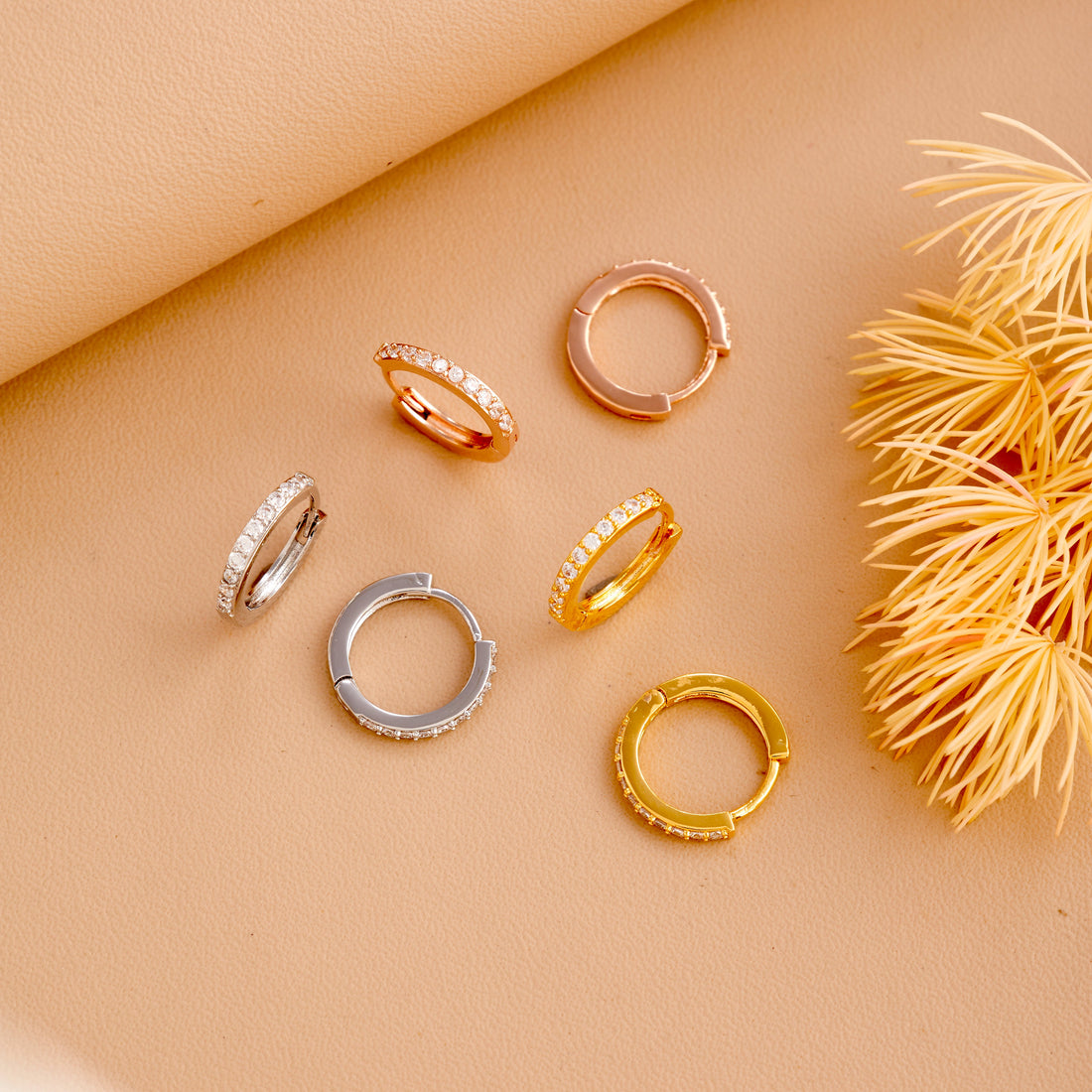 Diamond Circle 3 Pack Earrings (Multicolor)
