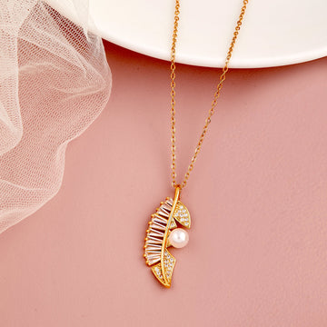 Antique Leaf Necklace