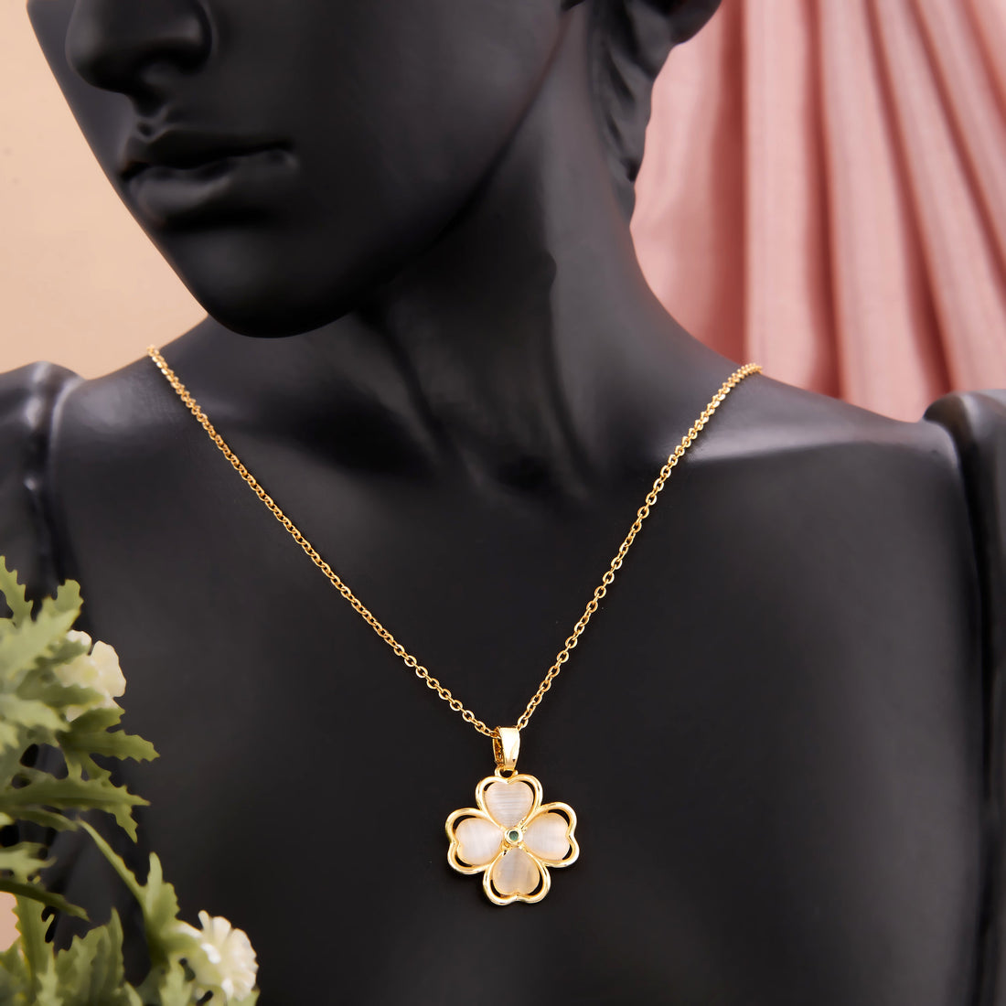 Pansy Flower Necklace