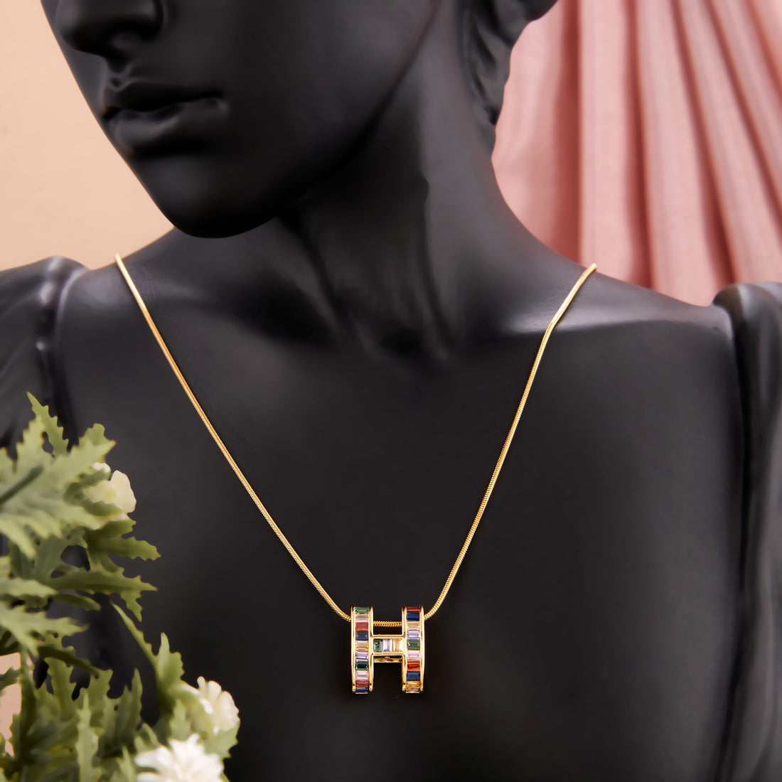 Multi Color Diamond Necklace