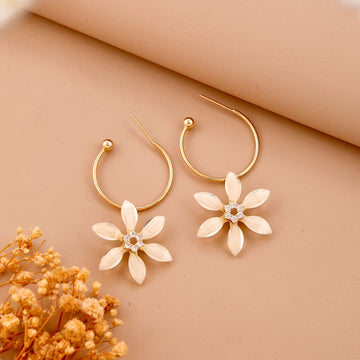 Hanging Flower Earrings