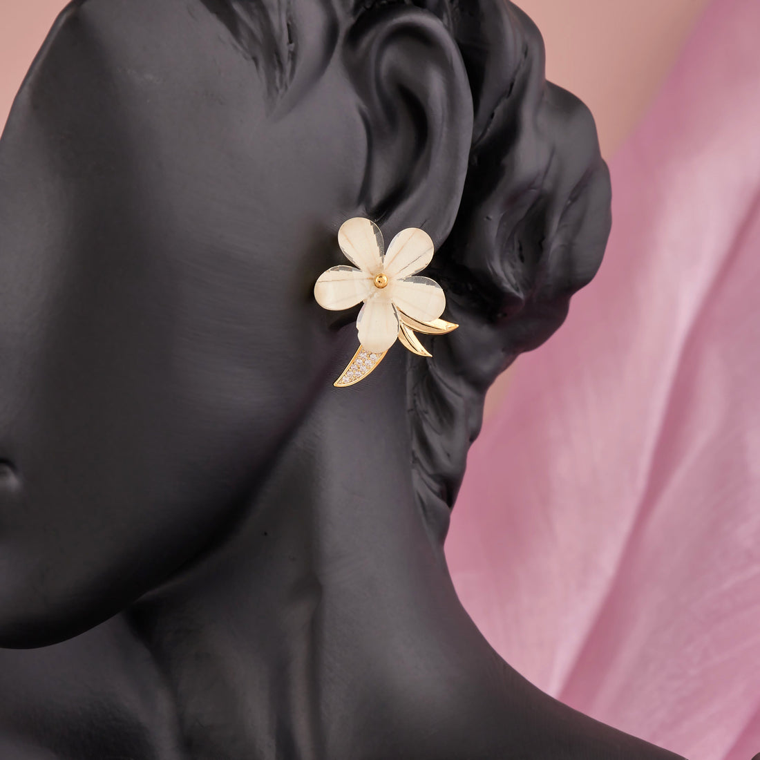 Florere Stud Earring (Yellow Gold)