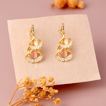 Rose Delight Earrings (Yellow Gold)