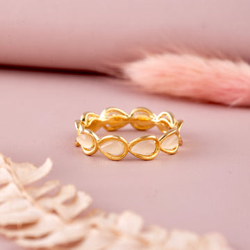 Drop Link Ring (Yellow Gold)