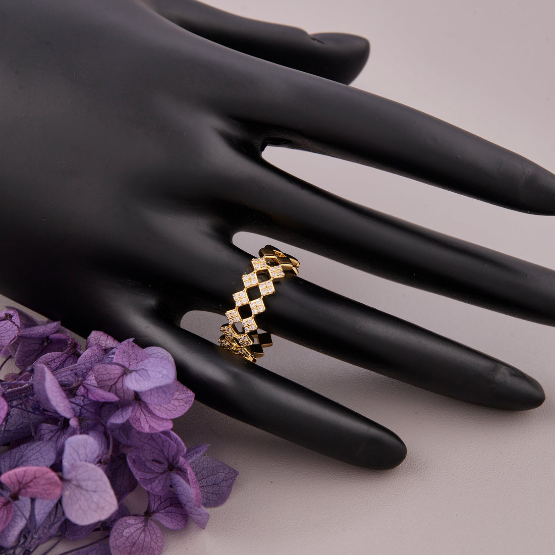 Square Link Ring (Yellow Gold)