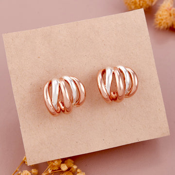 Loop Elegance Earring (Rose Gold)