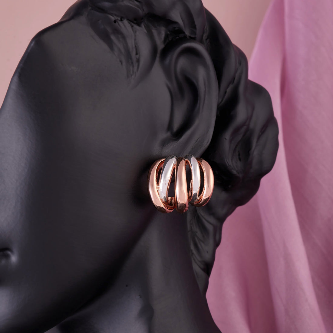 Loop Elegance Earring (Rose Gold)