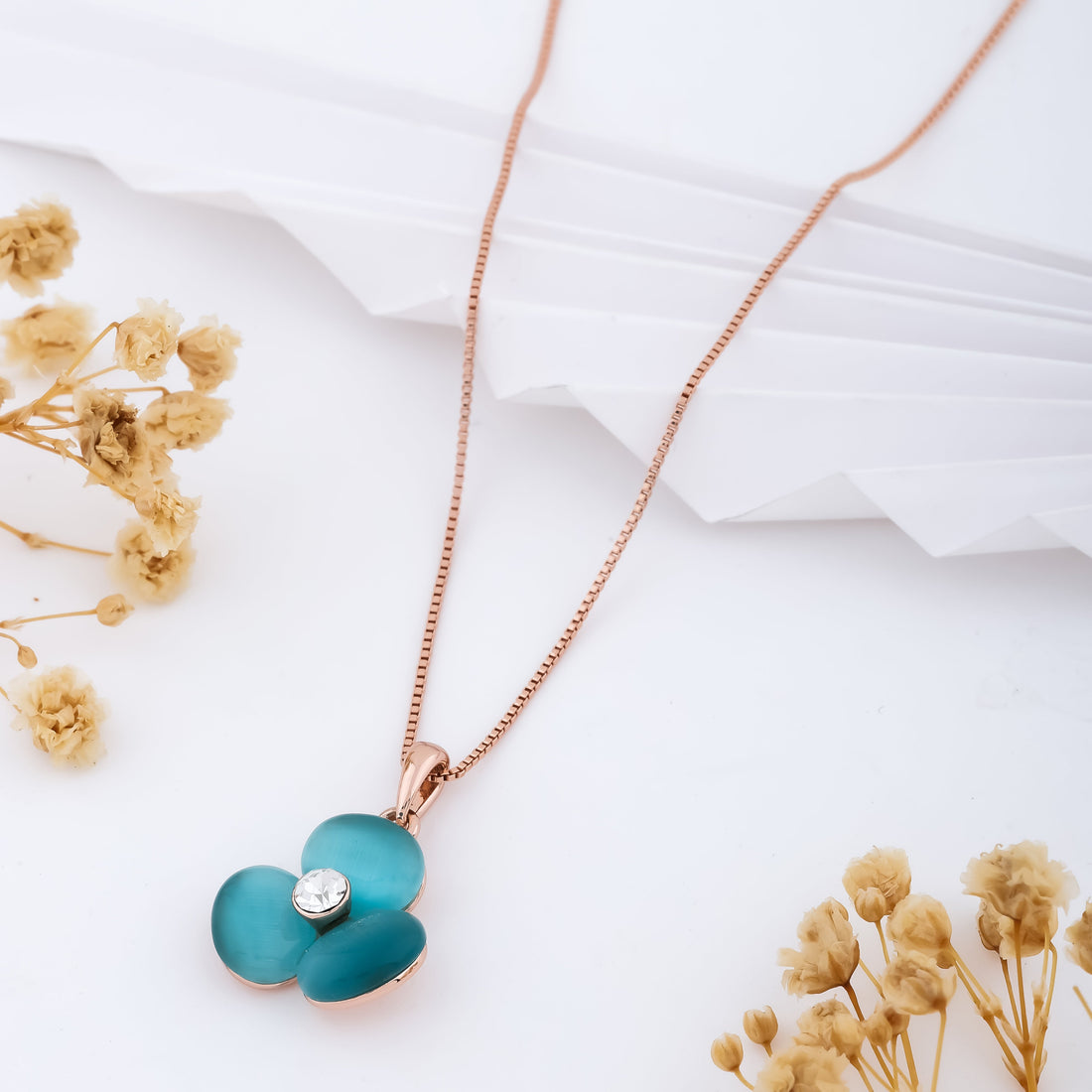 Aquarelle Necklace (Rose Gold)