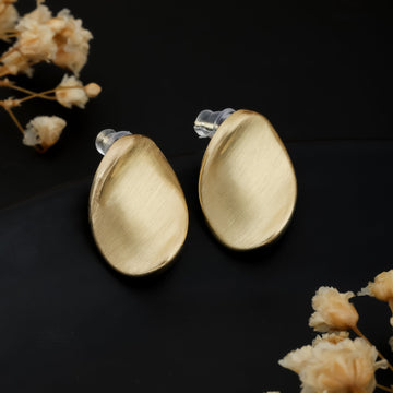 Prisha Stud  Earrings (Yellow Gold)