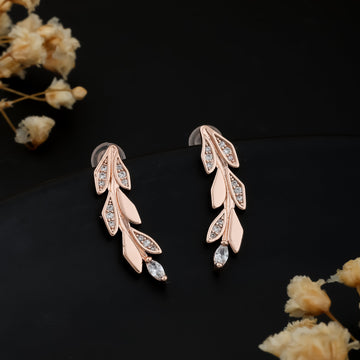 Aurum Glow Earrings (Rose Gold)