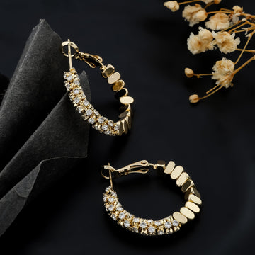 Kavyanjali Hoops Earrings (Yellow Gold)