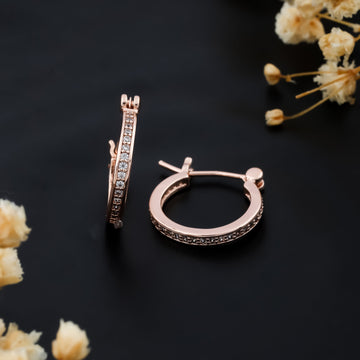 Opulent Drops Earrings (Rose Gold)