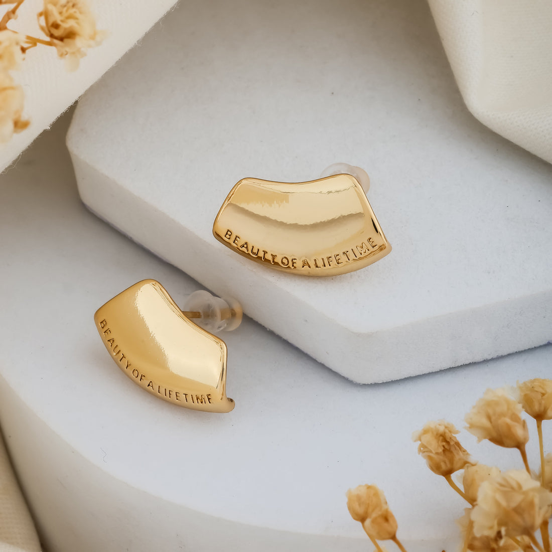 Lumora Drops Earrings (Yellow Gold)