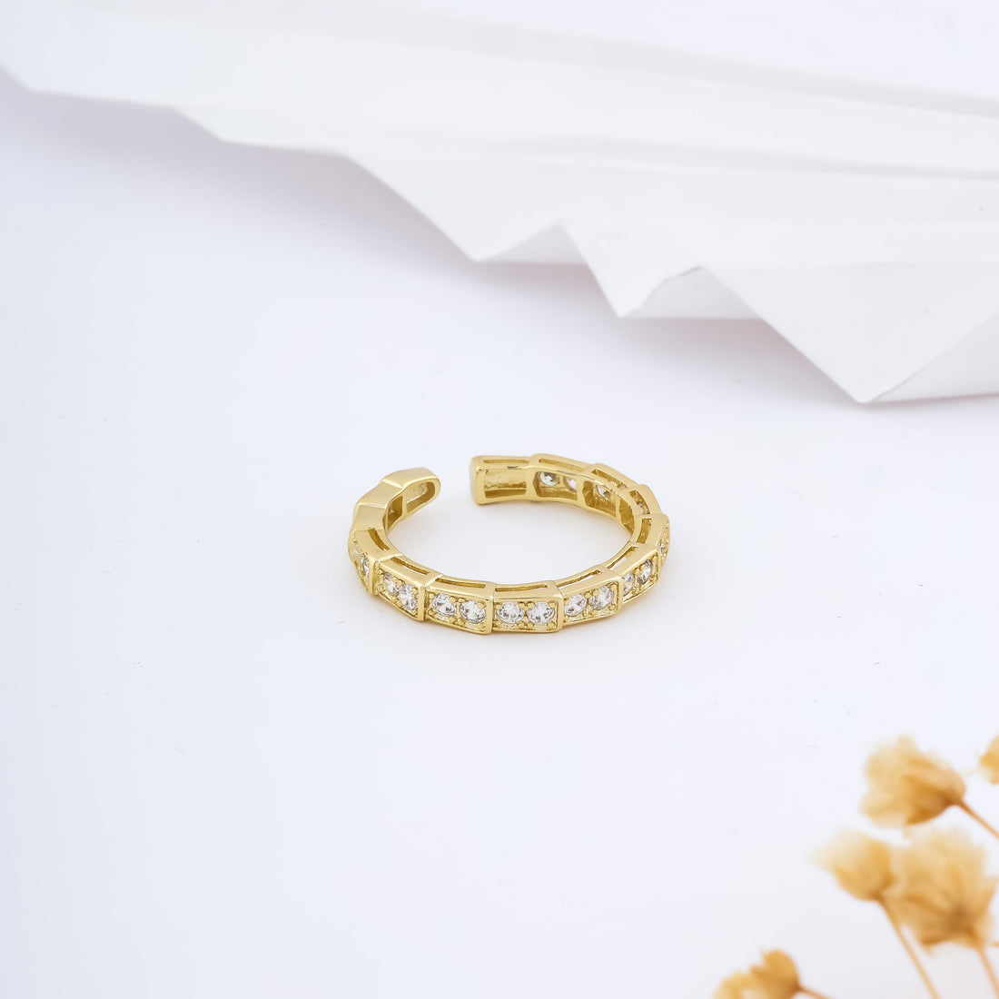 Trio Chaine Contour Ring