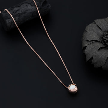 Ocean Heart Necklace (Rose Gold)