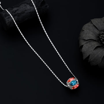 Twin Flame Pendant Necklace (Rose Gold)