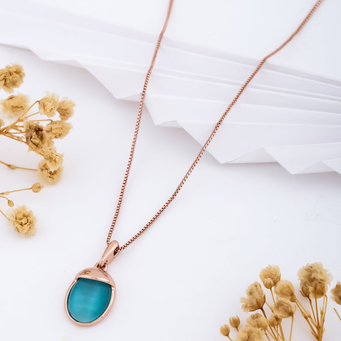 Sea Serenity Necklace (Rose Gold)