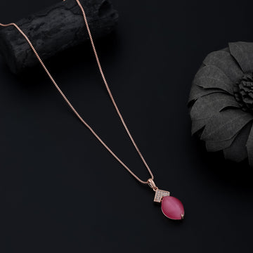 Rosé Spark Necklace (Rose Gold)