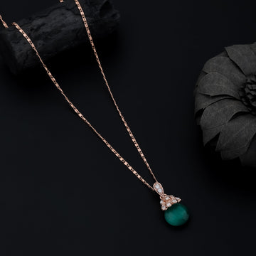 Verdant Grace Necklace (Rose Gold)