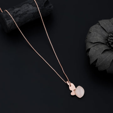Emerald Bloom Necklace (Rose Gold)