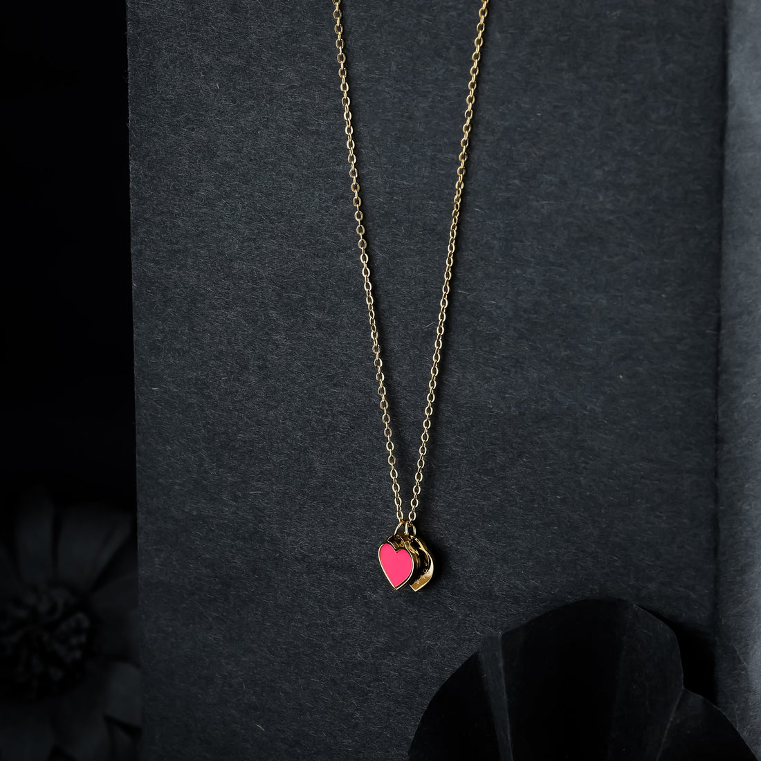 Pink Heart Necklace