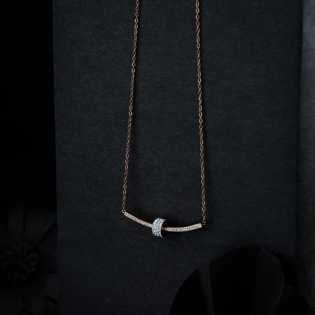 Diamond Pave Slide Necklace