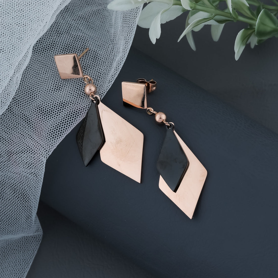 Geometric Elegance Dangle Earrings