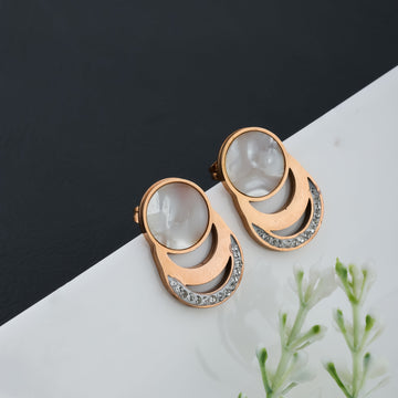 Circle Of Serenity Earrings (Rose Gold)