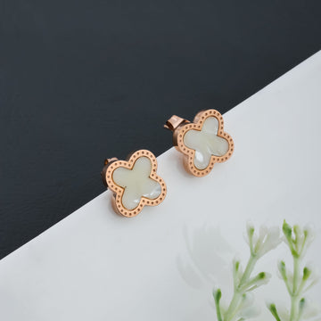 Vintage Alhambra Earrings (Rose Gold)