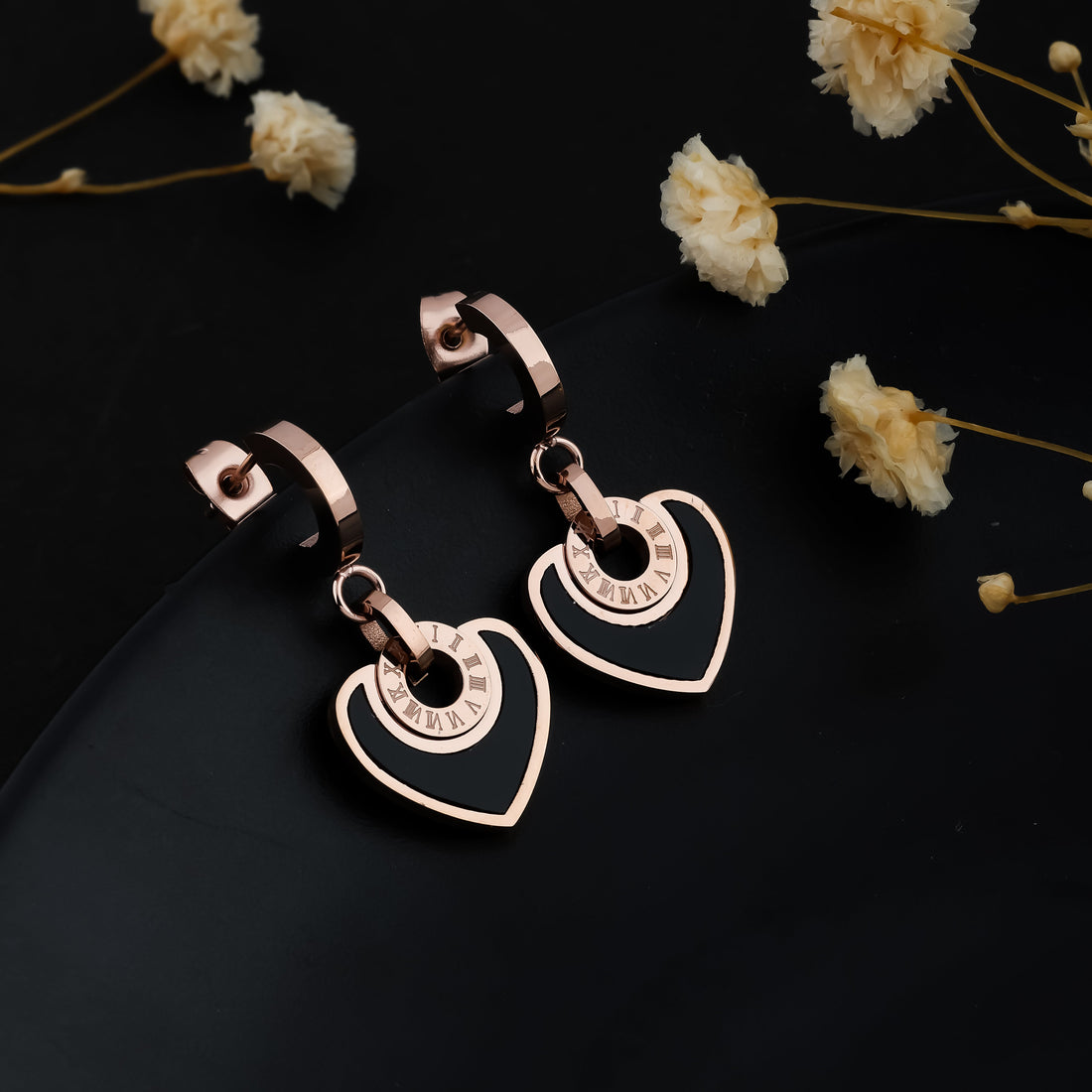 Amour Earrings (Rose Gold)