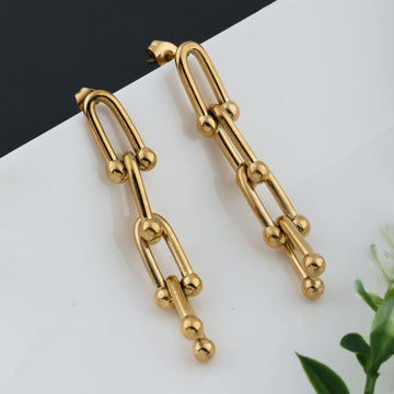 Hardwear Link Earrings (Yellow Gold)