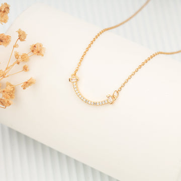Golden Arc Necklace (Yellow Gold)