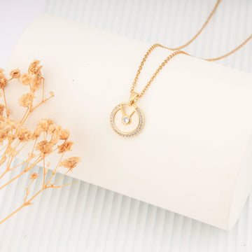 Golden Orbit Necklace (Yellow Gold)