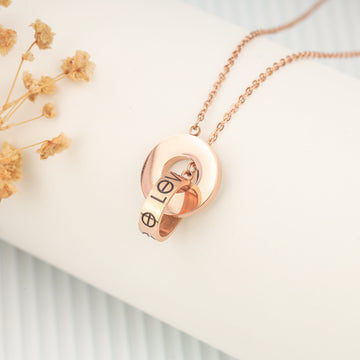 Eternal Loop Necklace (Rose Gold)