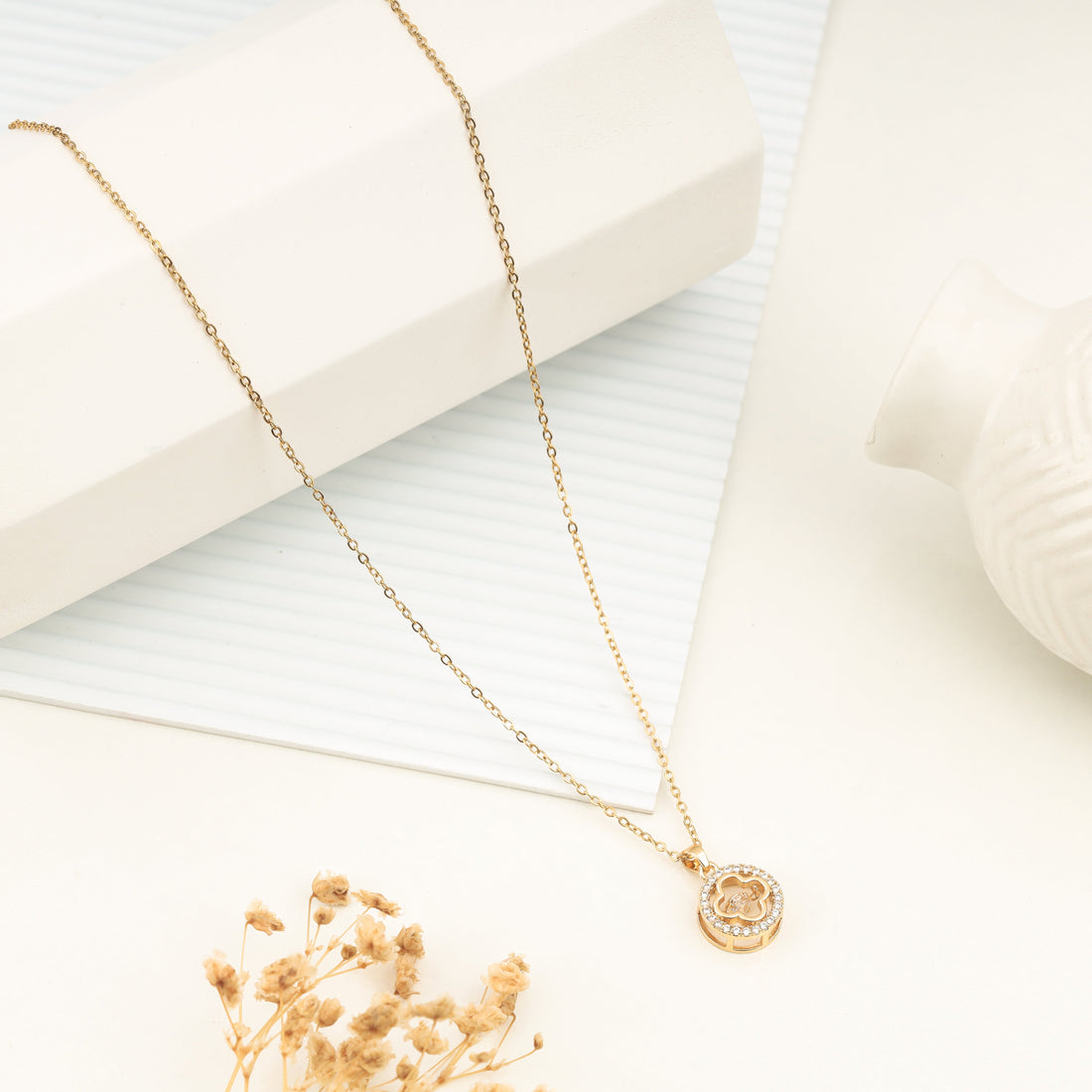 Floracrest Necklace (Yellow Gold)