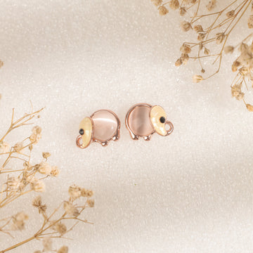 Elephant Majesty Earrings (Rose Gold)