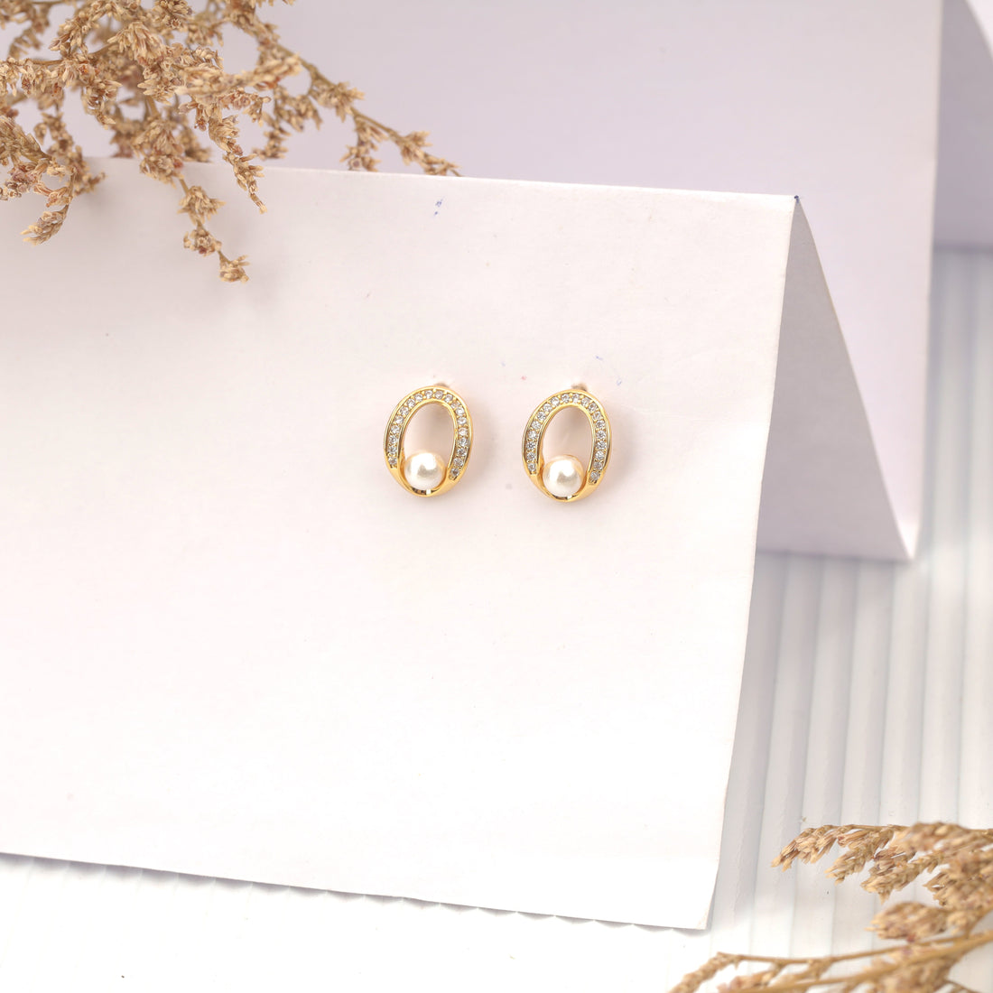 Halo Harmony Earrings (Yellow Gold)