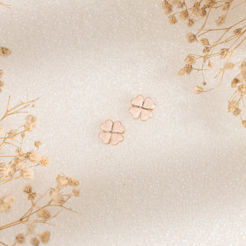 Petals Kids Earrings (Yellow Gold)