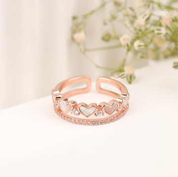 Heartfelt Unity Ring (Rose Gold)