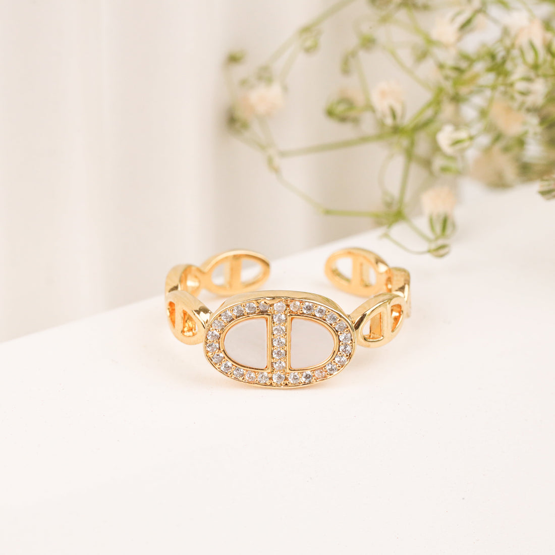 Chaine Contour Ring (Yellow Gold)