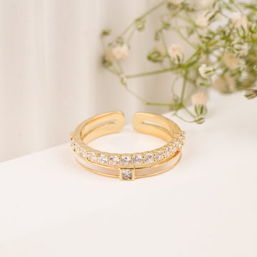 Solitaire Band Ring (Yellow Gold)