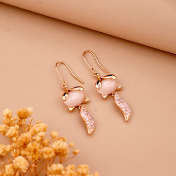 Olive Leaf Earring (Rose Gold)