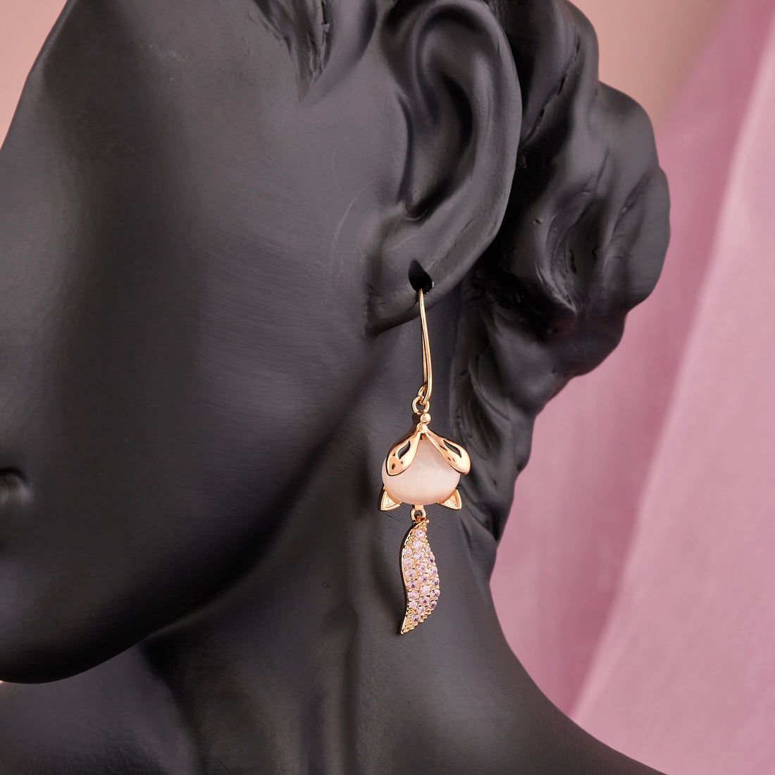 Olive Leaf Earring (Rose Gold)