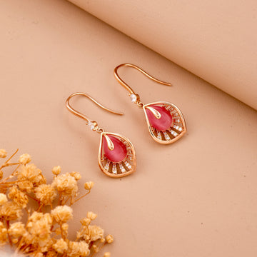 Golden Feather Earring