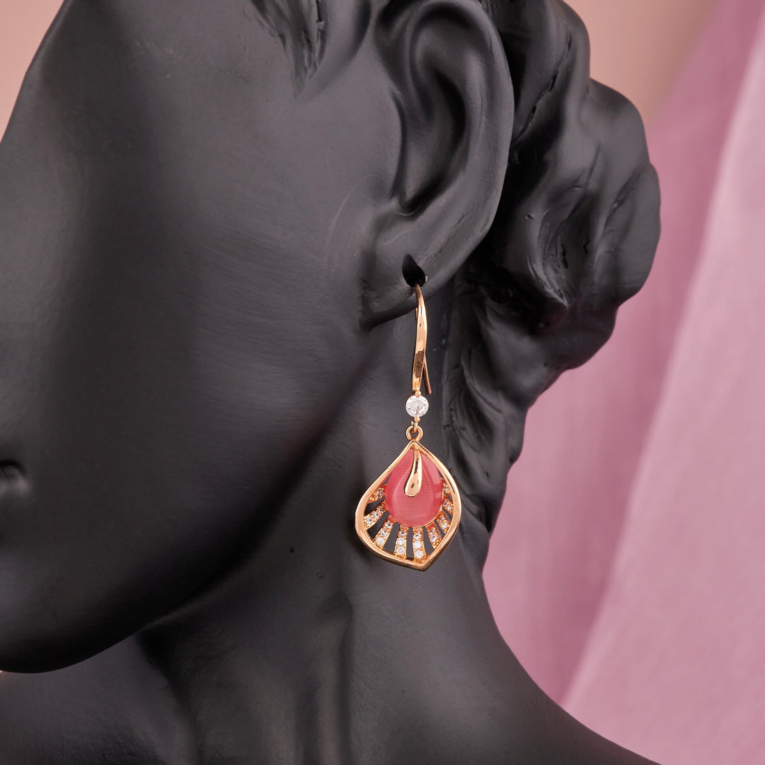 Golden Feather Earring