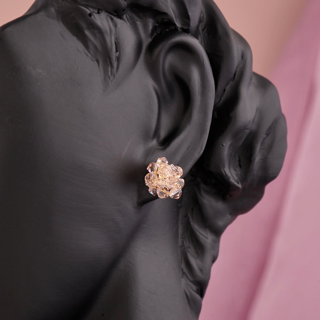 Cluster Diamond Earring (Rose Gold)